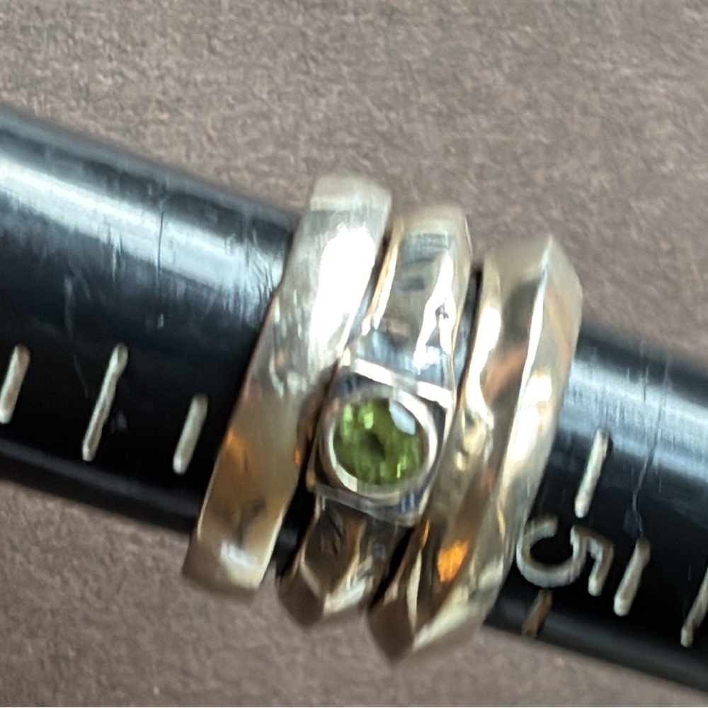 Silpada Stack Ring With Peridot Gemstone - image 4